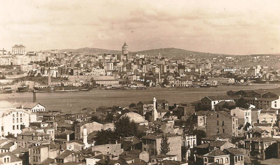 Cibali Taraflarından Galata and Golden Horn