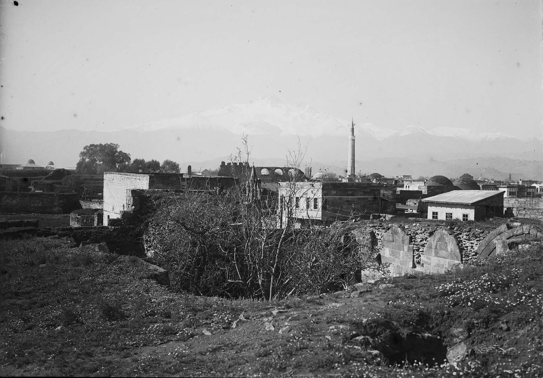 Kayseri Genel Görünümü ve Ulu Cami Minaresi