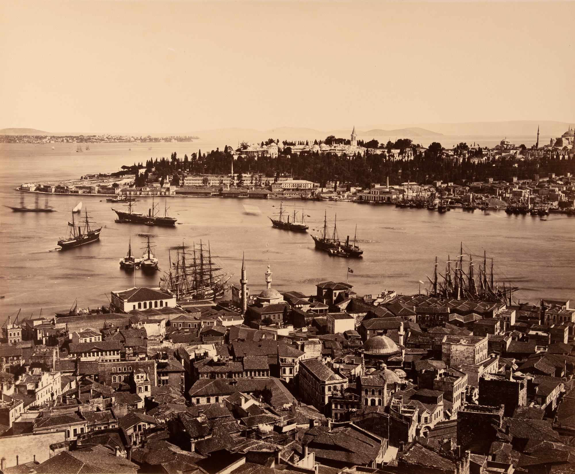 Galata Kulesi’nden Panorama (4/10) Topkapı Sarayı ve Sarayburnu Yönü