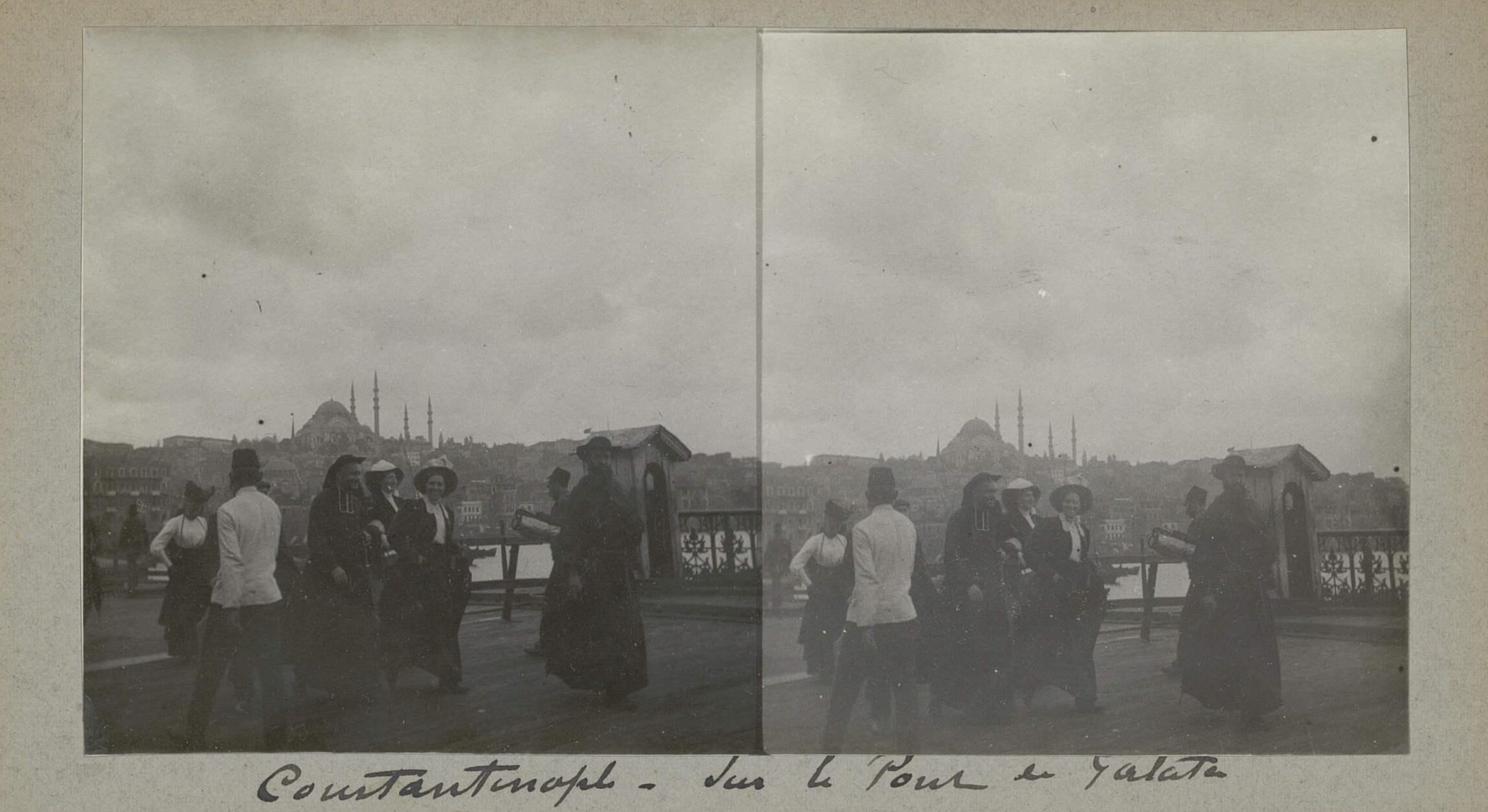 Eski Galata Köprüsü Üstünden Süleymaniye