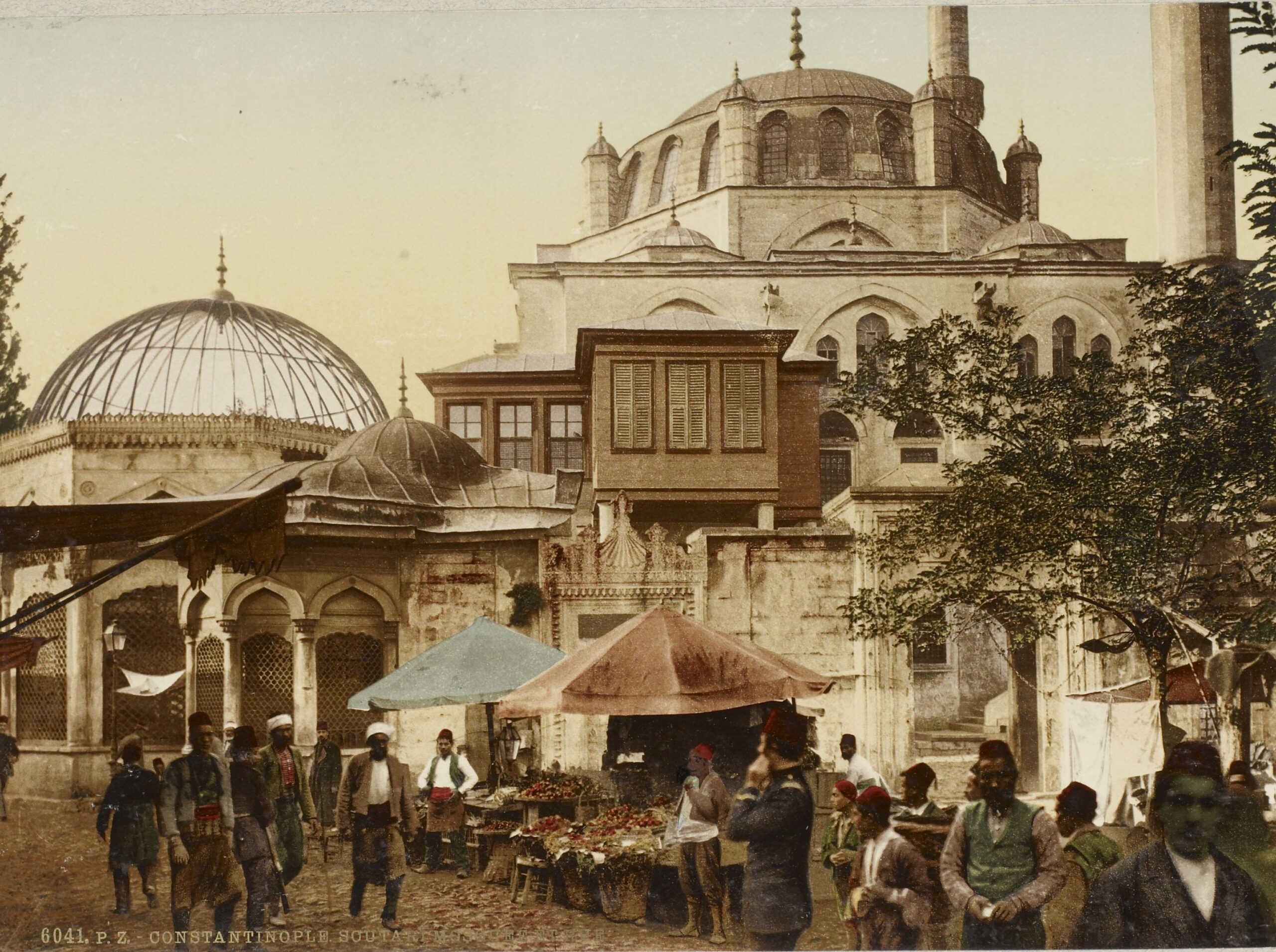 Üsküdar Yeni Valide Camii Sebili Önünde Pazaryeri