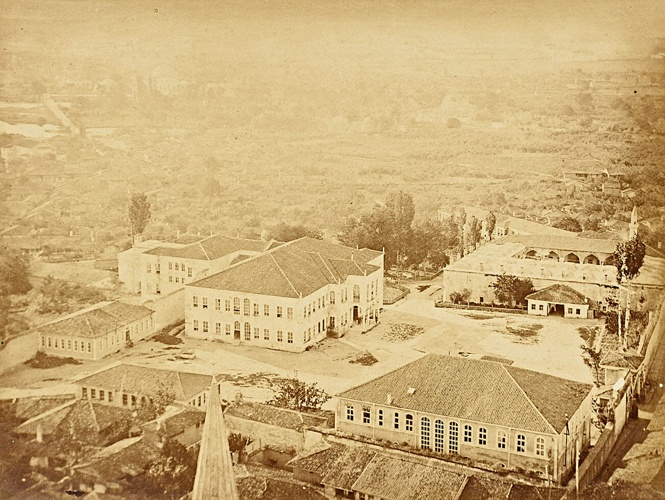 Üç Şerefeli Cami Minaresinden Edirne Hükümet Konağı