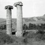 Sardes: Pre-Bridge Columns of Artemis Temple, Southwest View