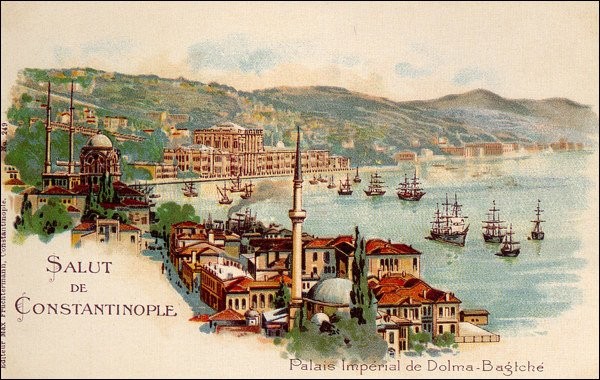 OSMANLI KARTPOSTAL OTTOMAN NAVIGATION (150)