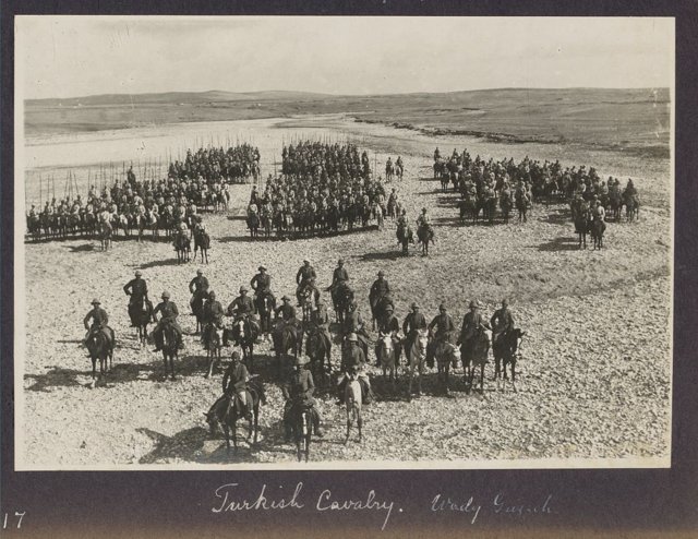 Turkish Cavalry, Wady Guzzeh, 1917