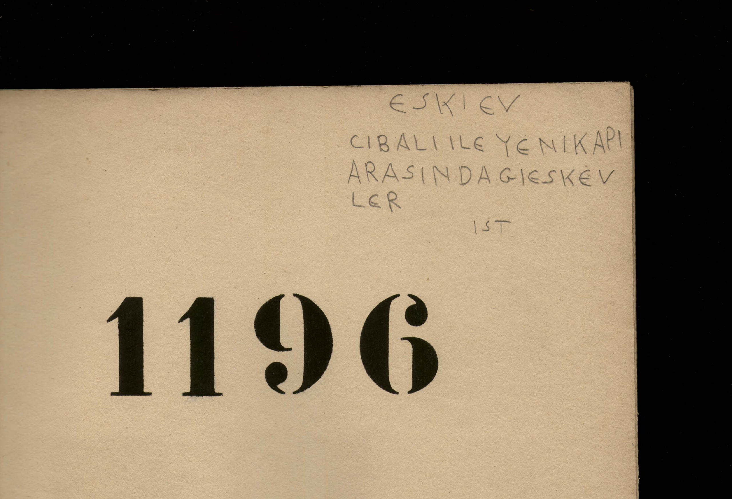 ESKİ EVLER — Belge