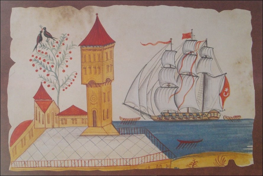 OSMANLI KARTPOSTAL OTTOMAN NAVIGATION (81)