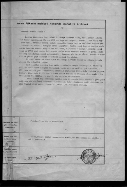 RAMAZAN EFENDİ CAMİ — Document