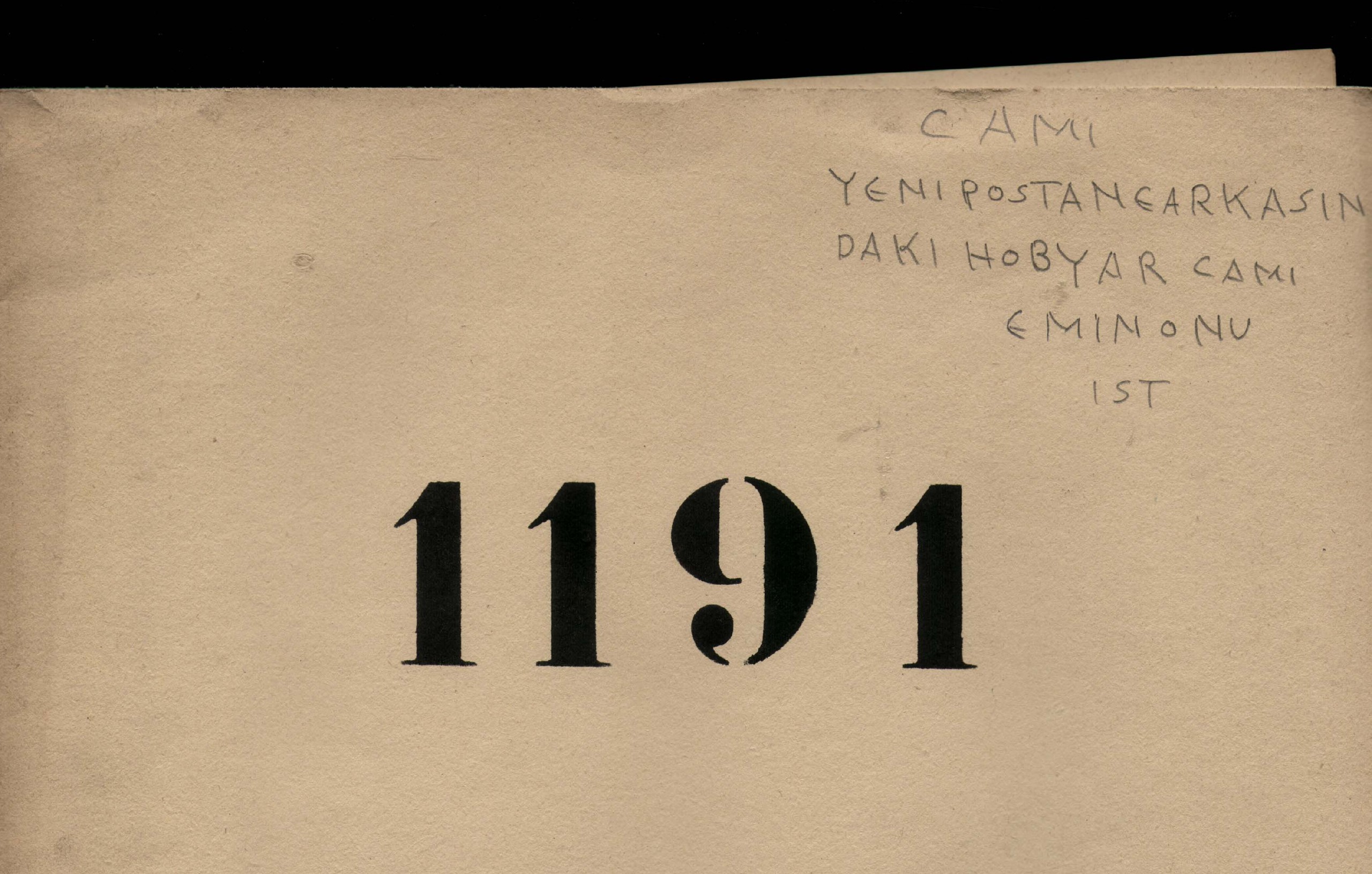 HOBYAR CAMİİ — Belge