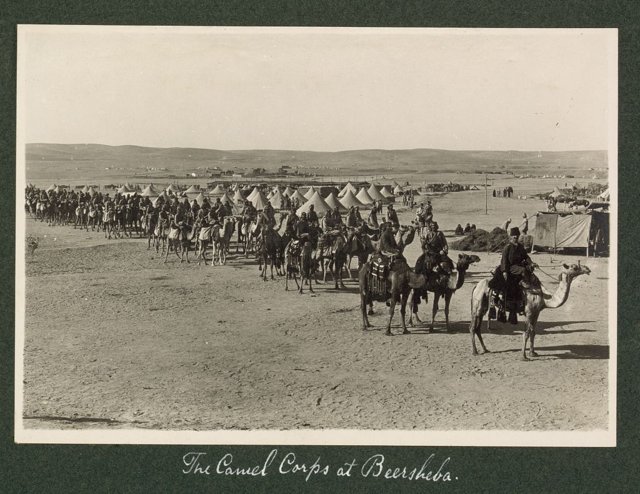 The Camel Corps at Beersheba, 1915
