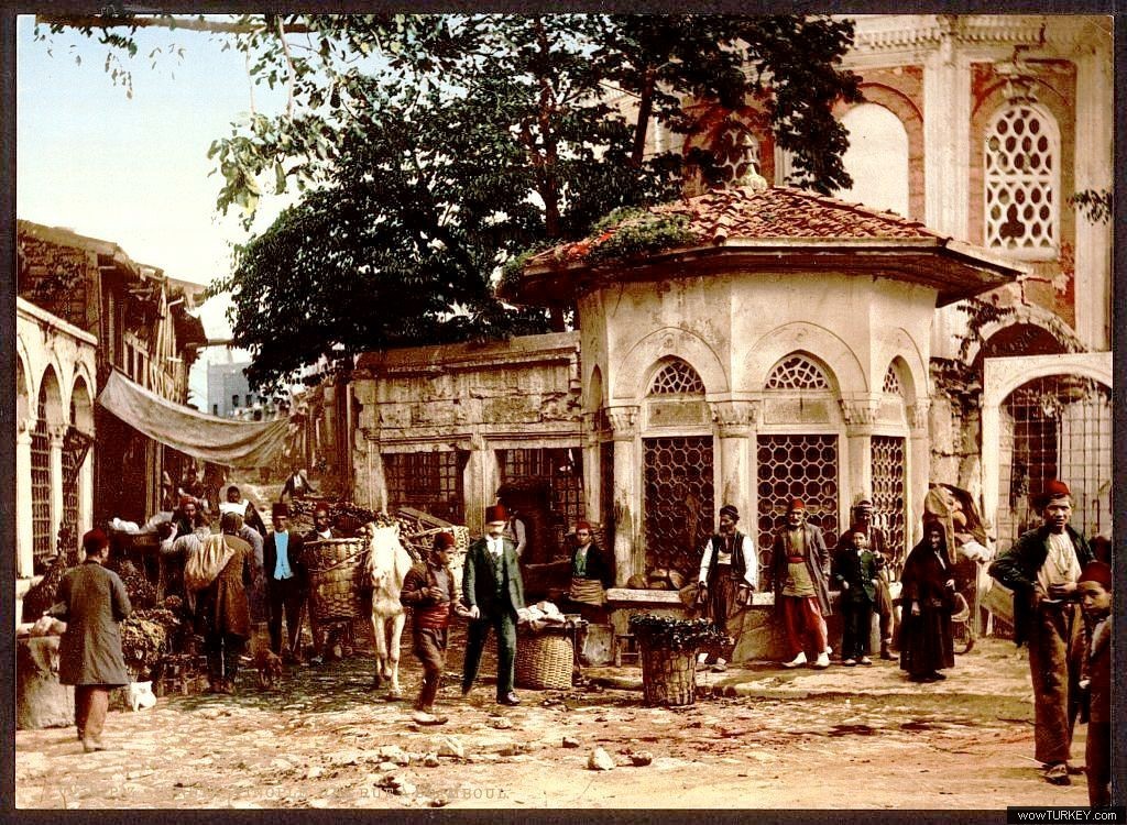 ofaltuntas A street at Stamboul with fountain 