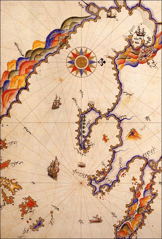 OSMANLI KARTPOSTAL OTTOMAN NAVIGATION (577)