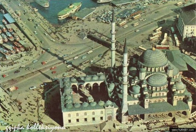 sguner Yeni camii ve Eminonu kartpostal