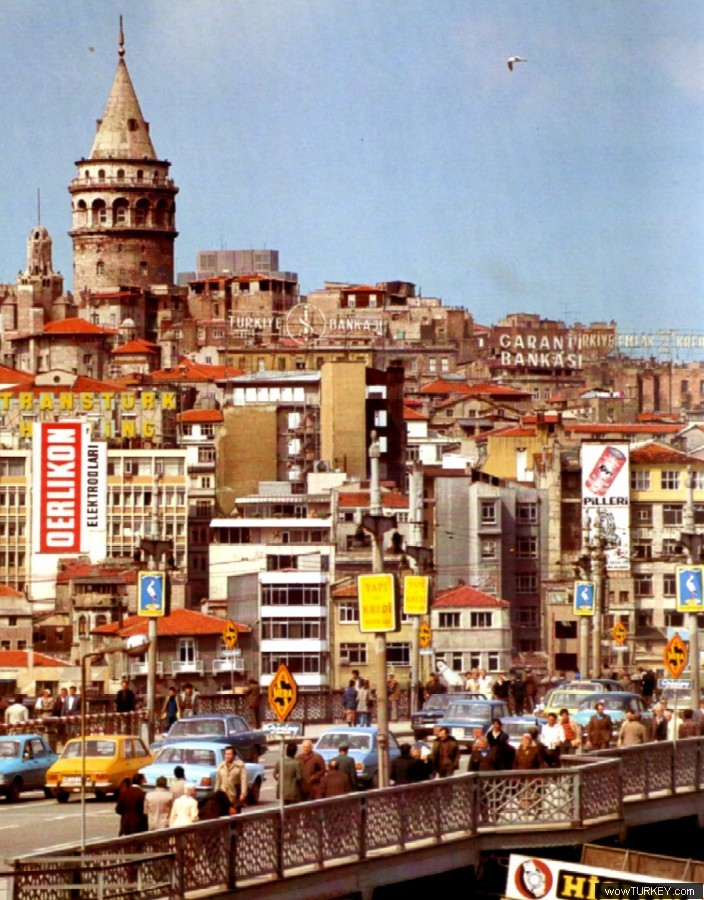 galata koprusu 1970 yıllar