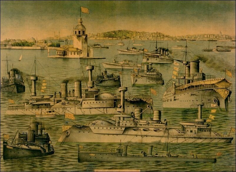 OSMANLI KARTPOSTAL OTTOMAN NAVIGATION (127)
