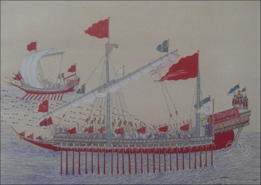 OSMANLI KARTPOSTAL OTTOMAN NAVIGATION (724)
