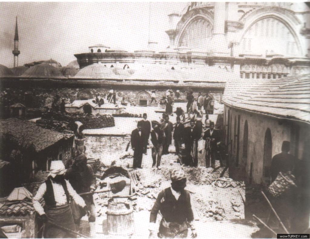 1894 depremi kapalı çarşı-nuruosmiye camii tarafı