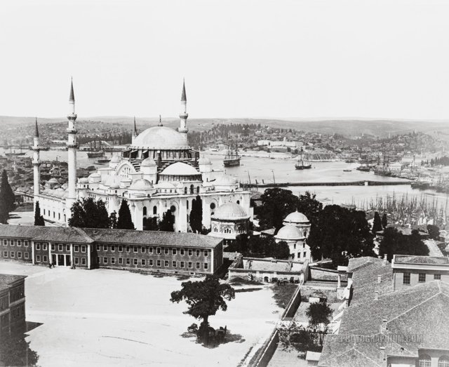 suleymaniye mosque. istanbul turkey. 1860-1890