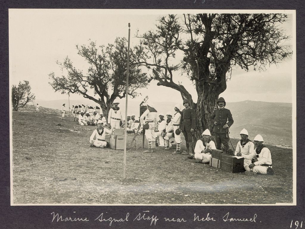 Marine Signal Staff near Nebi Samuel, 1917