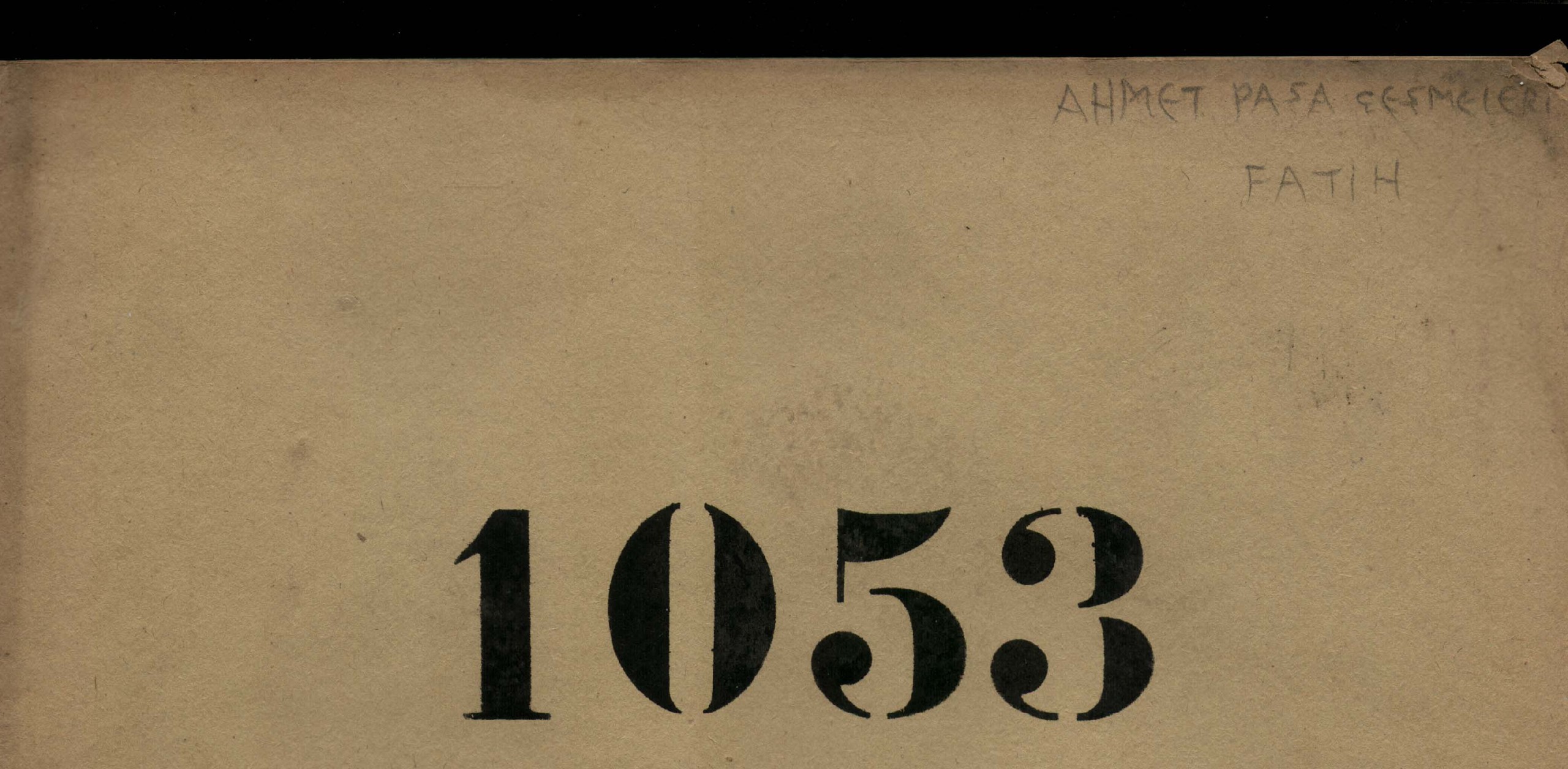 AHMET PAŞA ÇEŞMESİ — Belge