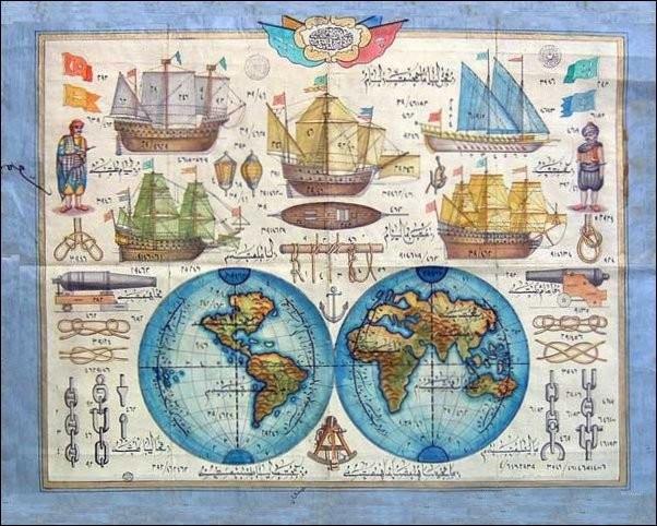 OSMANLI KARTPOSTAL OTTOMAN NAVIGATION (324)