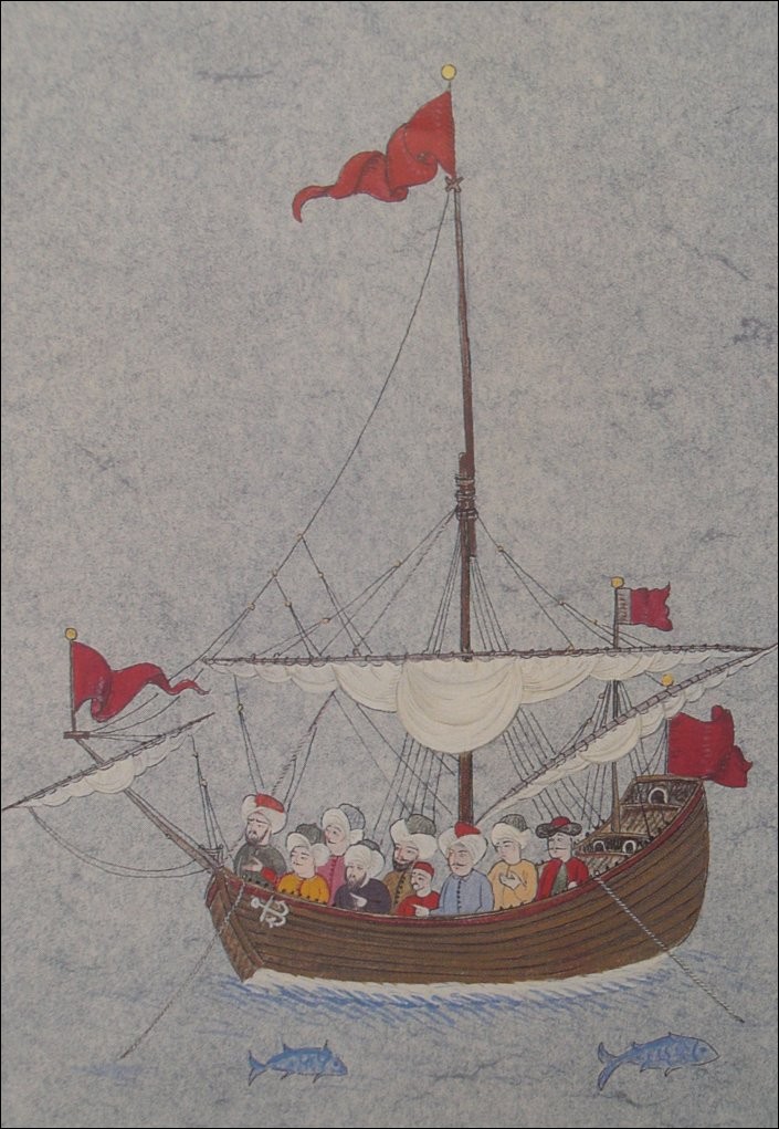 OSMANLI KARTPOSTAL OTTOMAN NAVIGATION (432)
