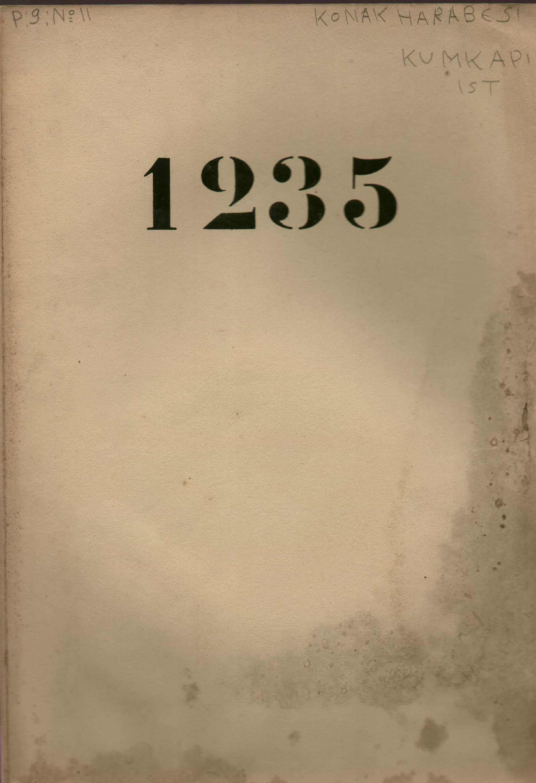 KONAK HARABESİ — Belge