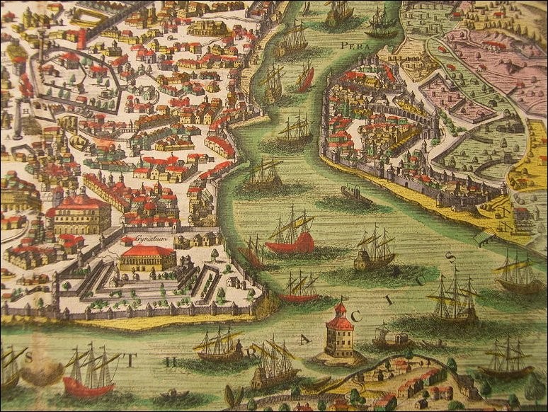 OSMANLI KARTPOSTAL OTTOMAN NAVIGATION (388)