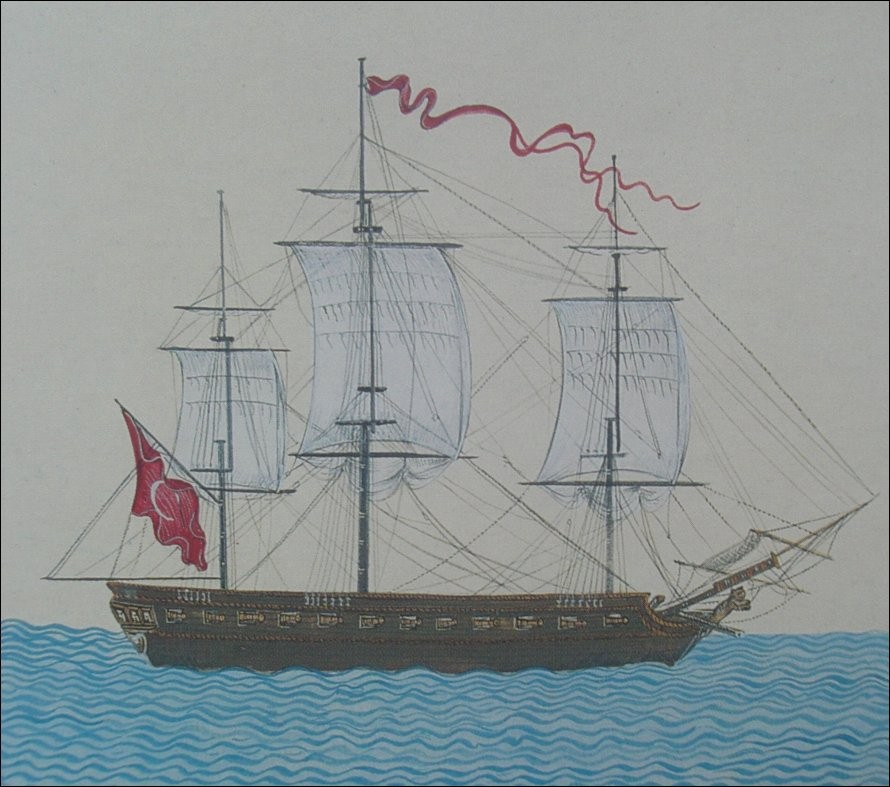 OSMANLI KARTPOSTAL OTTOMAN NAVIGATION (135)