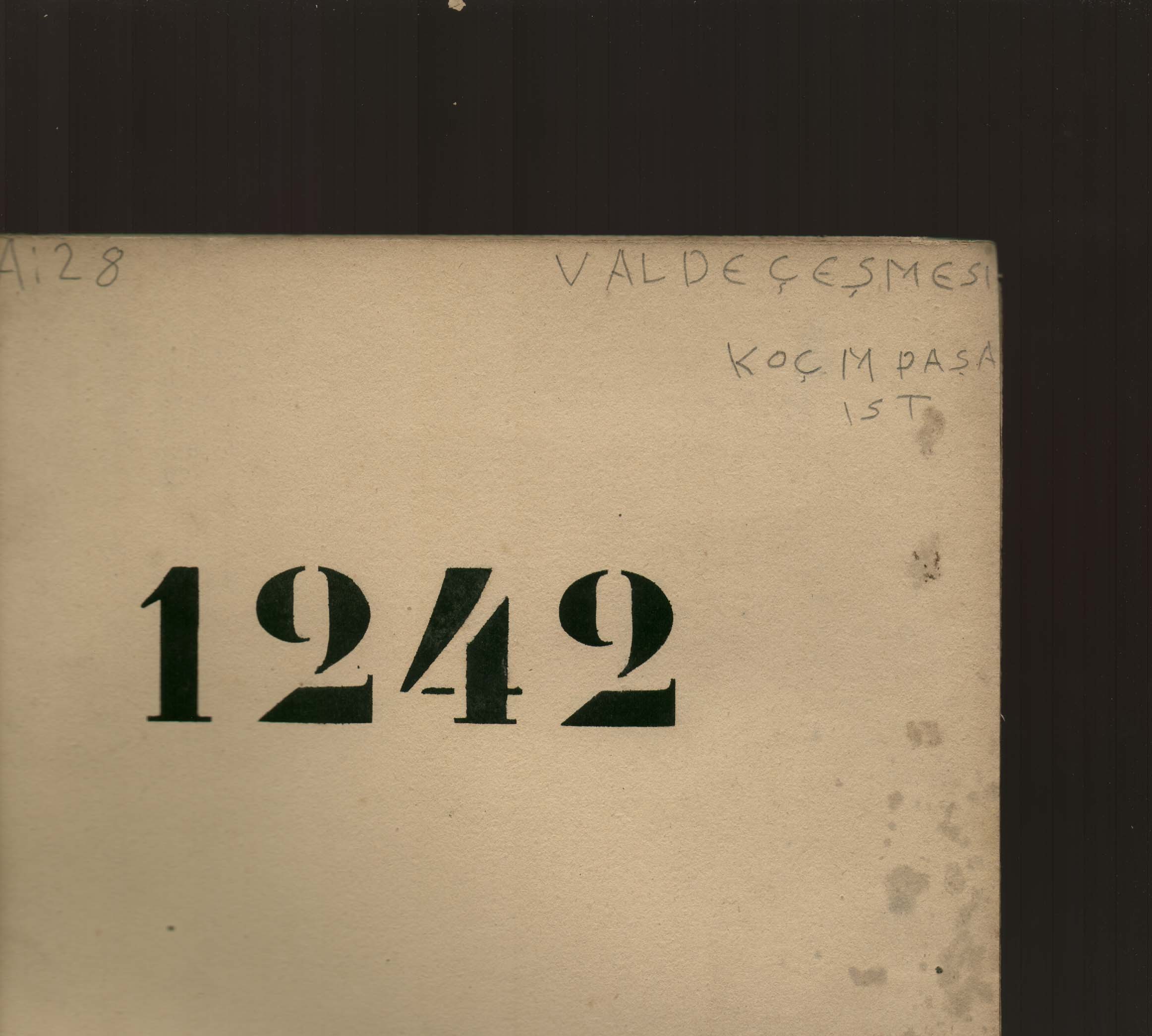 VALİDE ÇEŞMESİ — Document