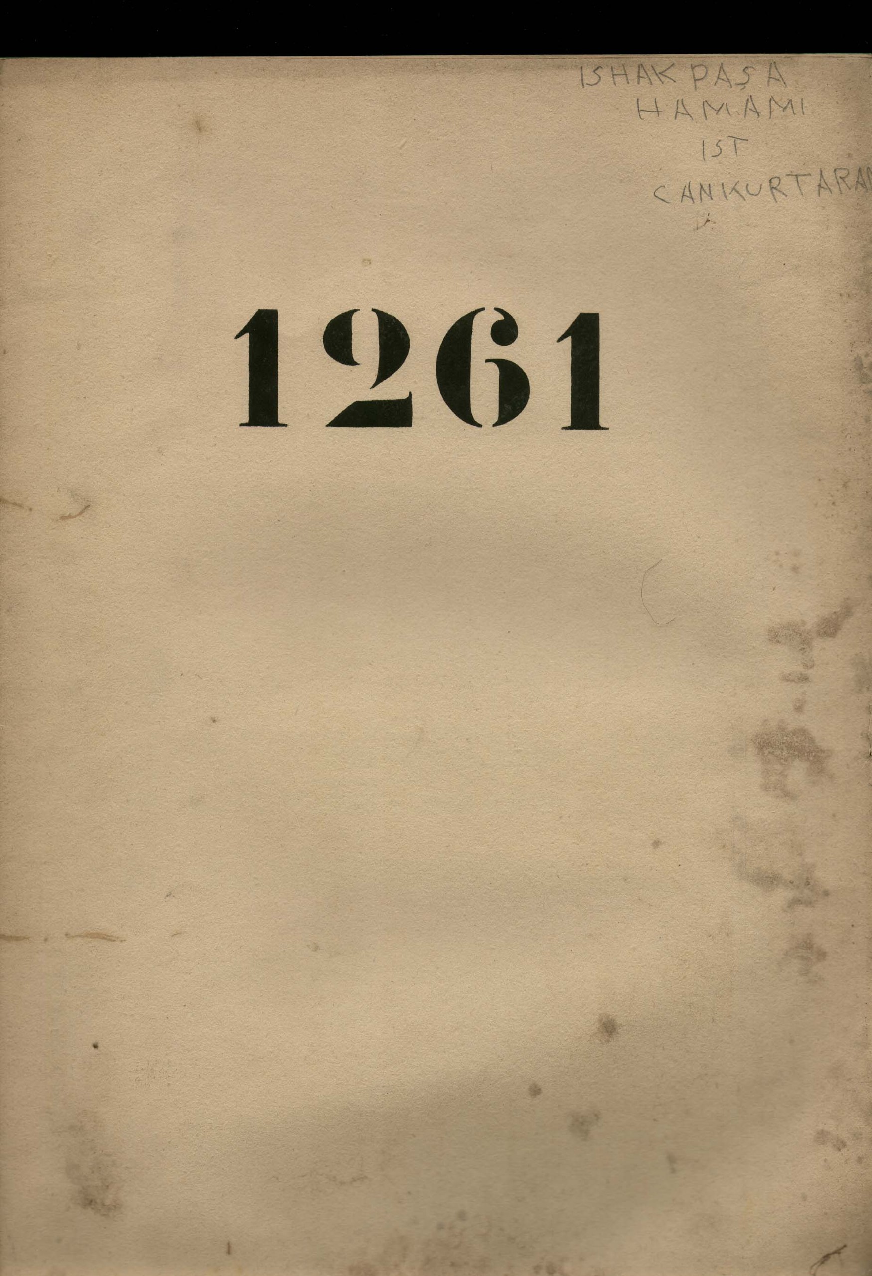 İSHAK PAŞA HAMAMI — Document