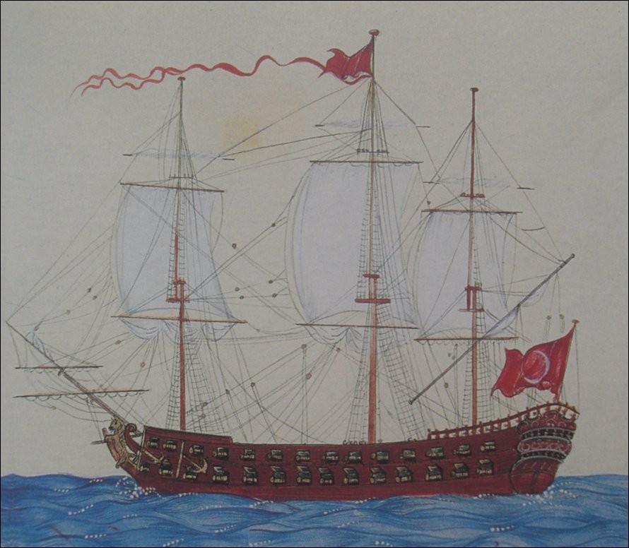 OSMANLI KARTPOSTAL OTTOMAN NAVIGATION (170)