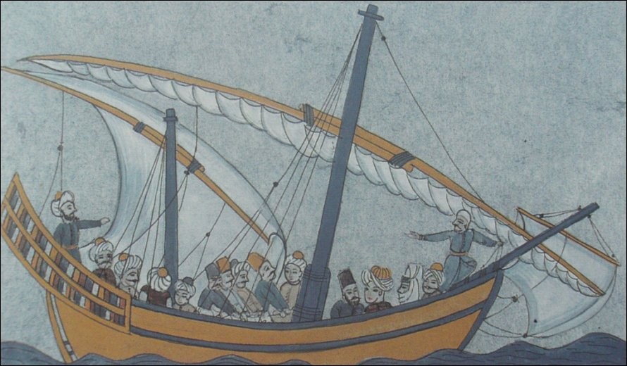 OSMANLI KARTPOSTAL OTTOMAN NAVIGATION (263)