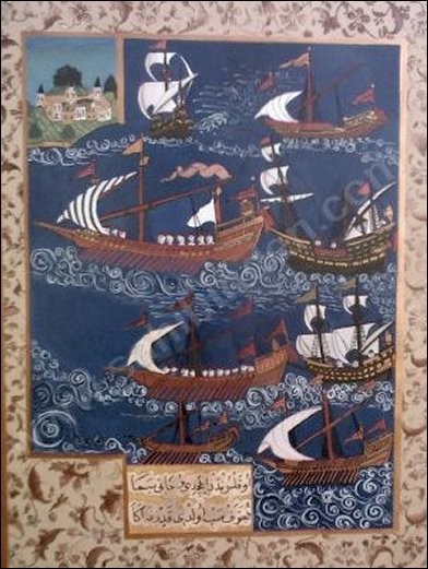 OSMANLI KARTPOSTAL OTTOMAN NAVIGATION (678)