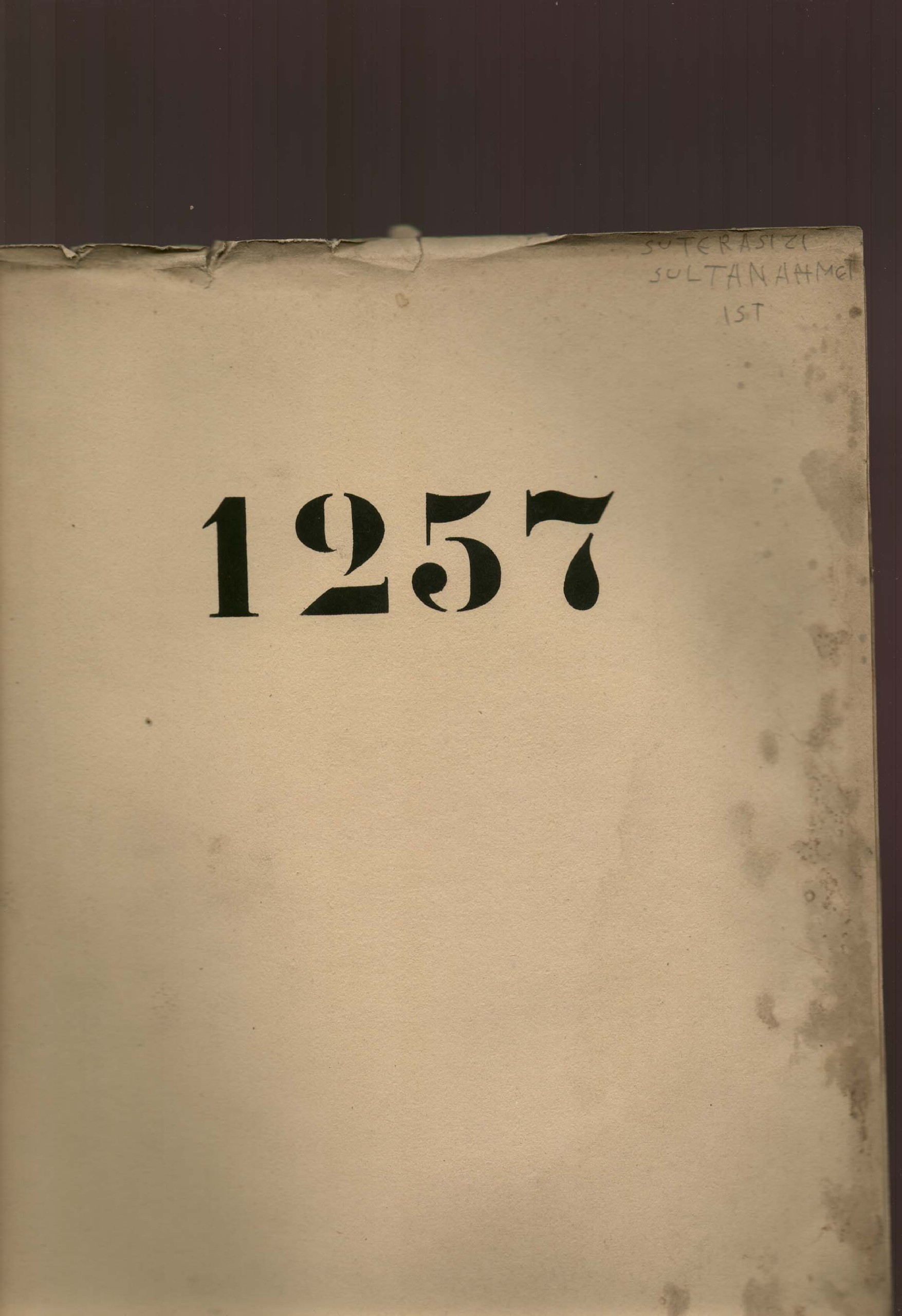 SU TERAZİSİ — Belge