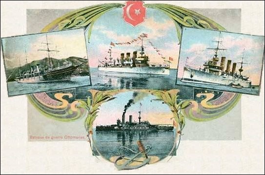 OSMANLI KARTPOSTAL OTTOMAN NAVIGATION (804)