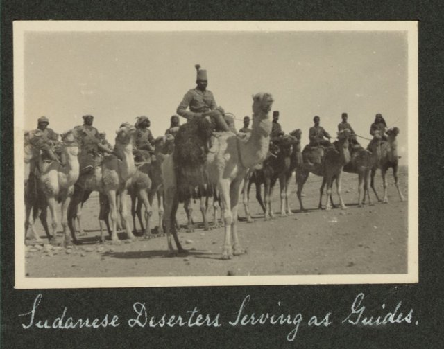 Sudanese deserters serving as guides, 1915