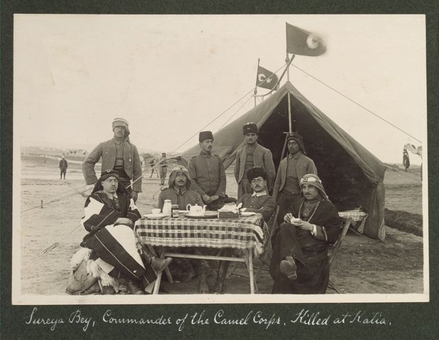 Sureya Bey, Commander of the Camel Corps, killed at Katia [Qatia], 1915