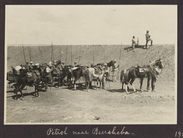 Patrol near Beersheba, 1917