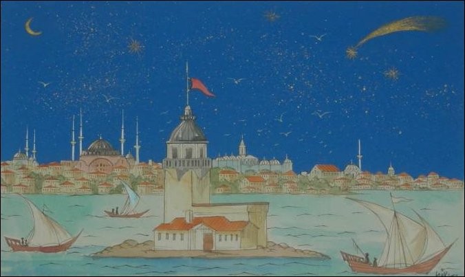 OSMANLI KARTPOSTAL OTTOMAN NAVIGATION (893)
