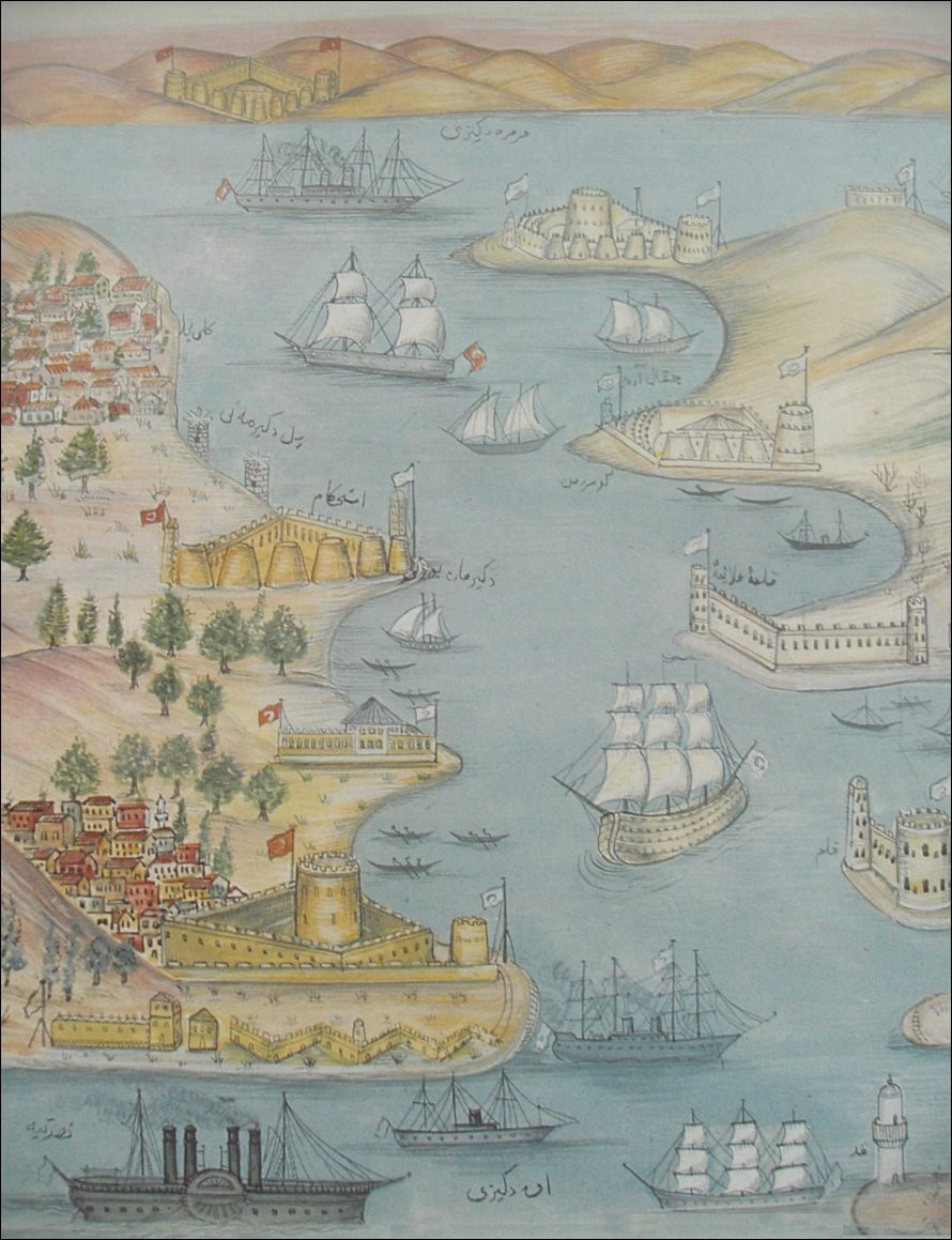 OSMANLI KARTPOSTAL OTTOMAN NAVIGATION (746)