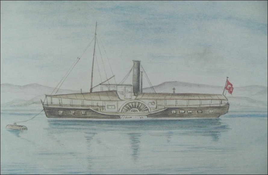 OSMANLI KARTPOSTAL OTTOMAN NAVIGATION (756)