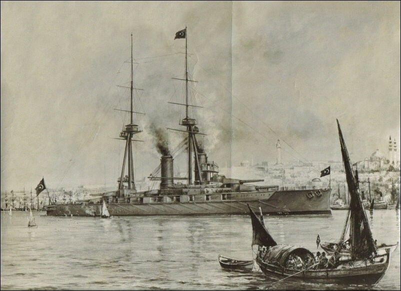 OSMANLI KARTPOSTAL OTTOMAN NAVIGATION (352)