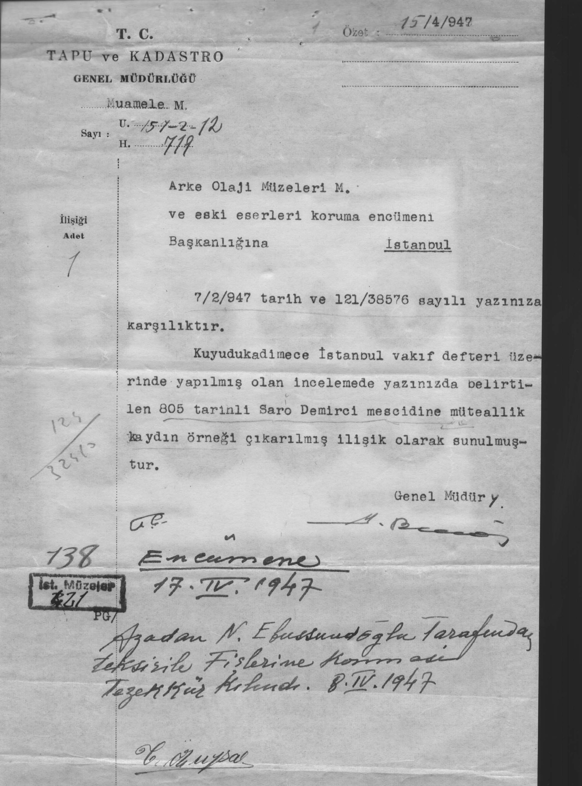 SARI TİMUR — Belge