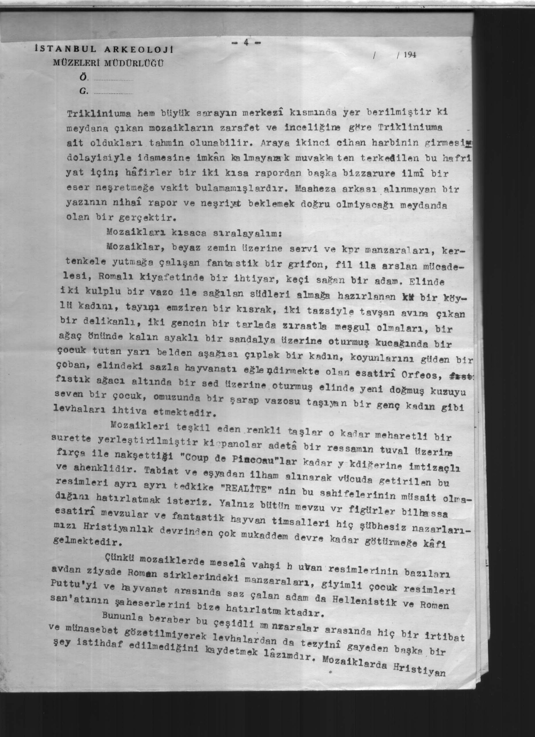 İMPARATOR SARAYI — Belge