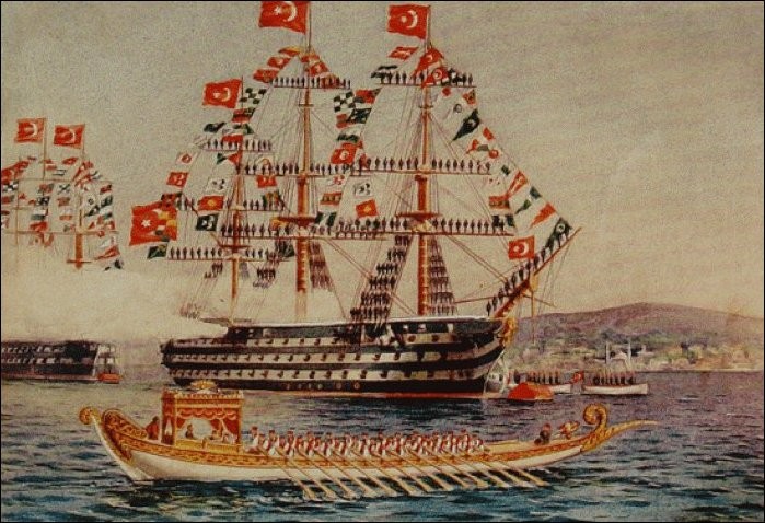 OSMANLI KARTPOSTAL OTTOMAN NAVIGATION (685)
