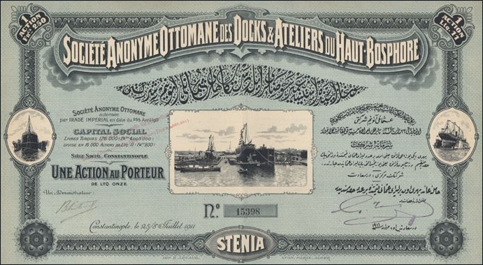OSMANLI KARTPOSTAL OTTOMAN NAVIGATION (364)