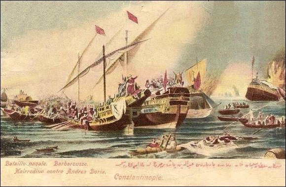 OSMANLI KARTPOSTAL OTTOMAN NAVIGATION (336)