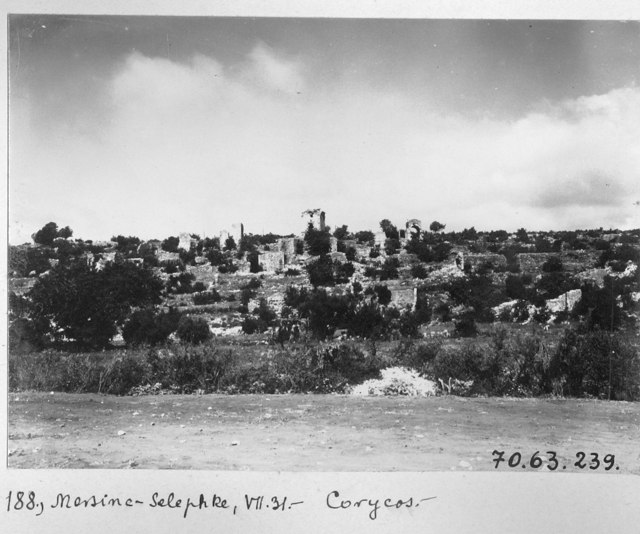 Korykos Antik Kenti Genel Görünümü, Mersin / 1914