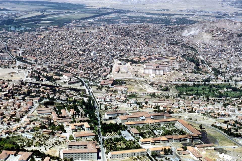 1950′li yıllarda Ankara Havadan Görünümü